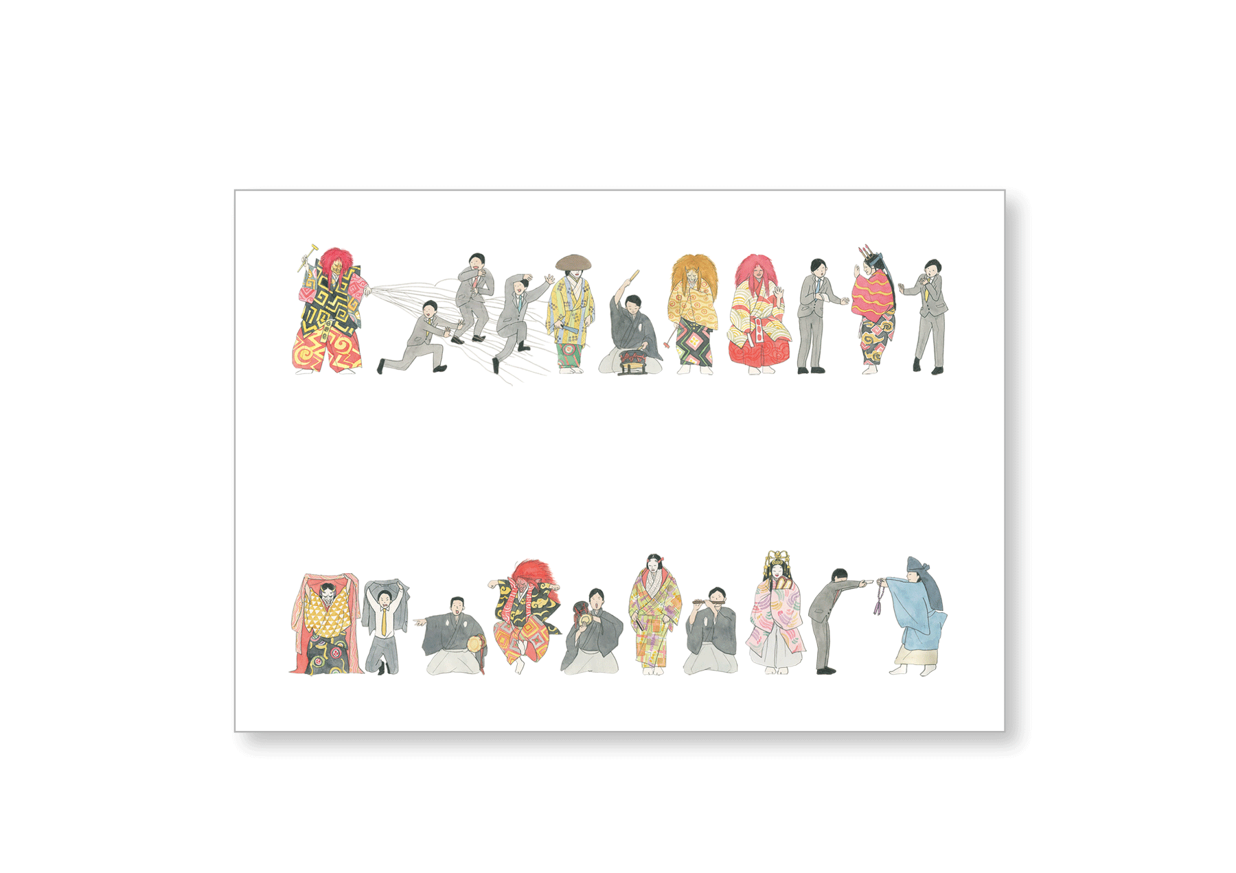 【グッズ】ゆかいな能楽封筒　５枚セット
